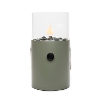 Lampă cu gaz cosi original, înălțime 30 cm, verde olive