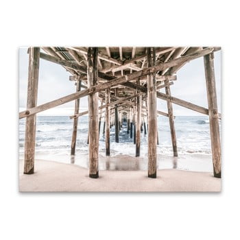 Tablou styler glasspik newport beach, 70 x 100 cm