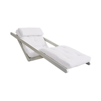 Șezlong extensibil karup design figo white, bej deschis