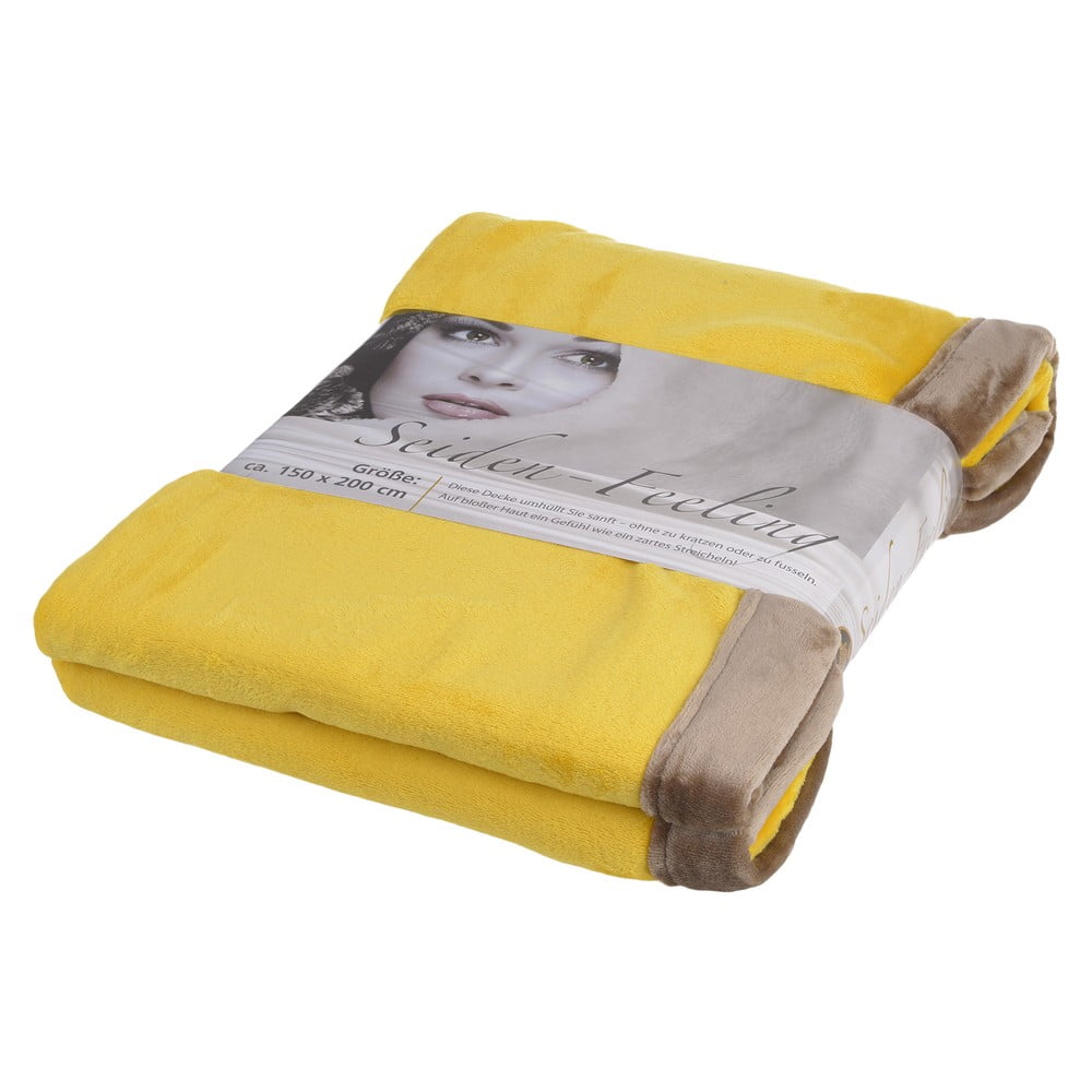 Deka Cuddly Yellow, 180x220 cm