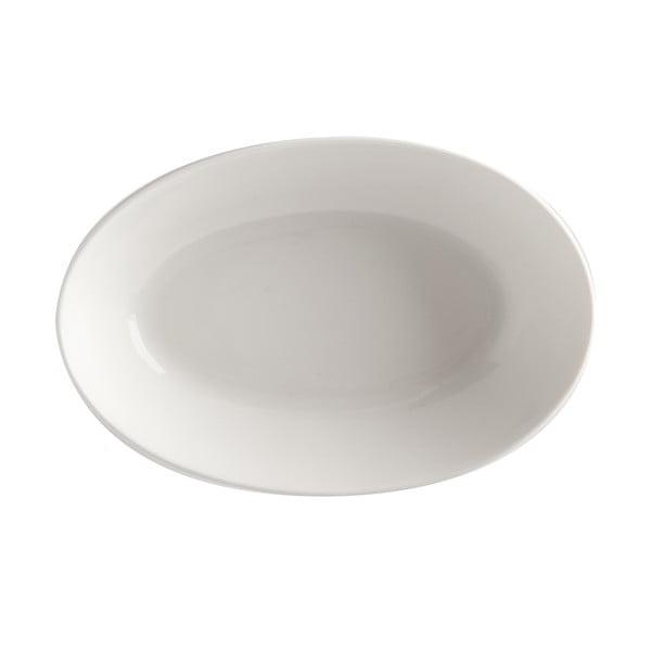 Bílý porcelánový hluboký talíř Maxwell & Williams Basic, 20 x 14 cm