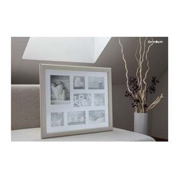 Ramă foto pentru 8 fotografii styler malmo, 41 x 51 cm, bej