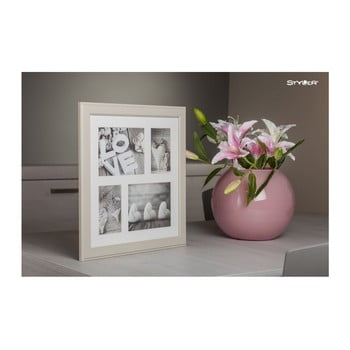 Ramă foto pentru 4 fotografii styler malmo, 39 x 39 cm, bej