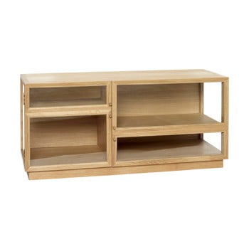 Vitrină hübsch oak display cabinet, lungime 110 cm