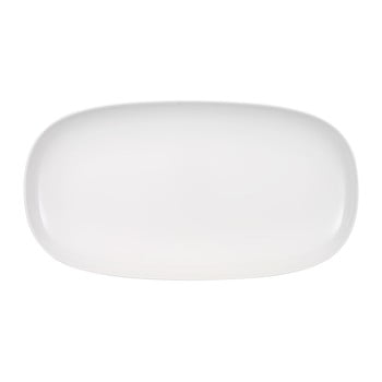 Platou adânc din porțelan villeroy & boch urban nature, 50 x 27 cm, alb
