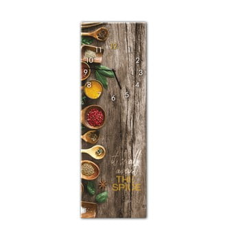 Ceas de perete styler glassclock spice, 20 x 60 cm