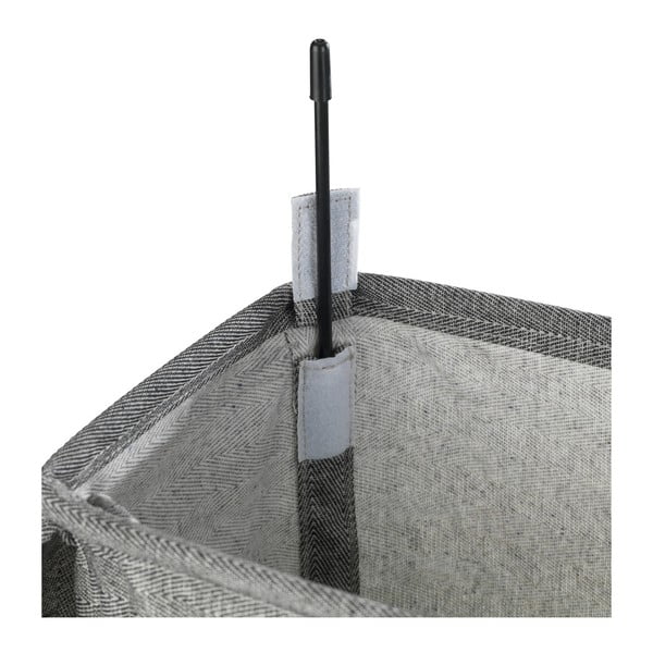 Tmavě šedý koš na prádlo Wenko Corno, 44,4 l