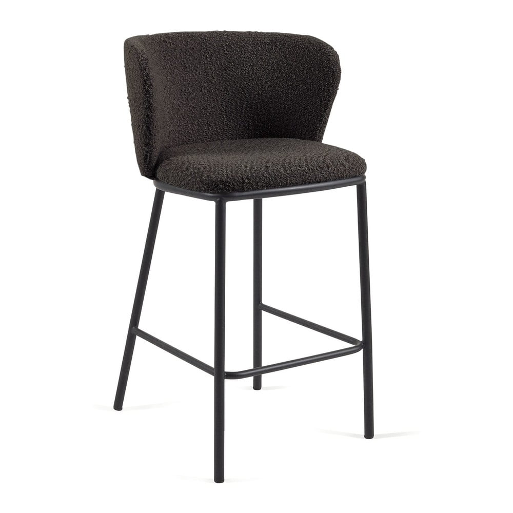 Černé barové židle v sadě 2 ks (výška sedáku 65 cm) Ciselia – Kave Home