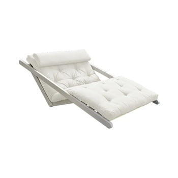 Canapea extensibilă karup design figo white, bej deschis