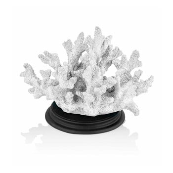 Coral decorativ the mia coral, 27 x 17 cm, alb