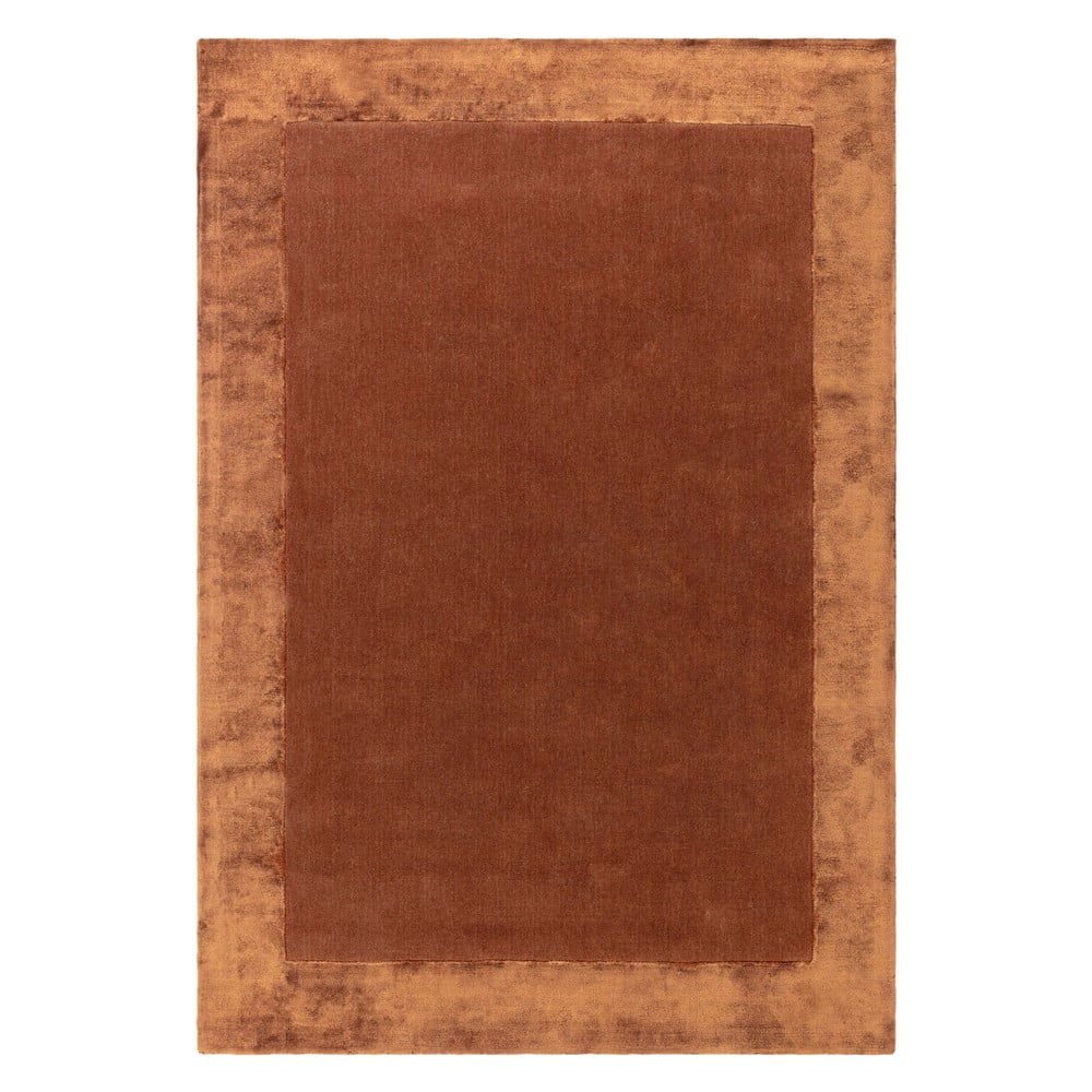 Ručně tkaný koberec s příměsí vlny v cihlové barvě 200x290 cm Ascot – Asiatic Carpets