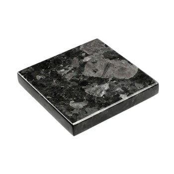 Suport pahar rge black crystal, 15 x 15 cm, negru