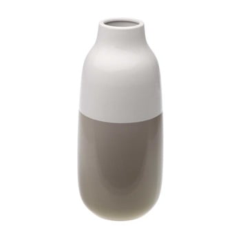 Vază din ceramică versa turno, înălțime 28,5 cm, maro-alb