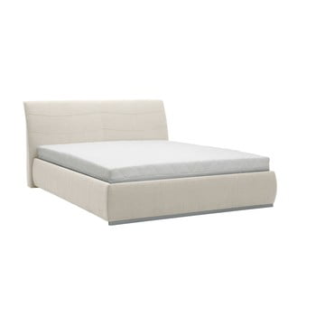Pat dublu mazzini beds luna, 180 x 200 cm, bej