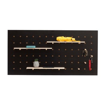 Organizator de perete ragaba triventi, 120 x 60 cm, negru