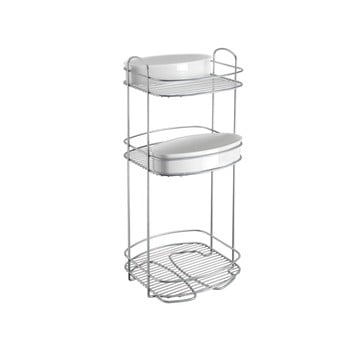 Suport cu 3 nivele pentru baie metaltex, înălțime 65 cm