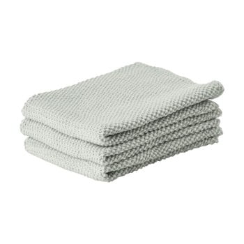 Set 3 prosoape de bucătărie zone prado, 27 x 27 cm, verde deschis