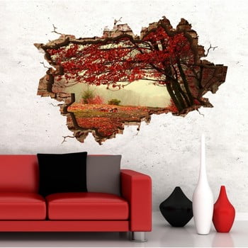 Autocolant de perete 3d art gitte, 70 x 45 cm