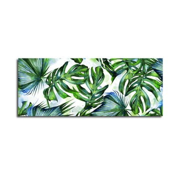 Tablou styler canvas greenery tropical, 60 x 150 cm