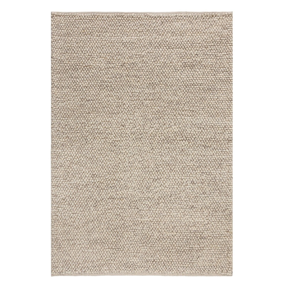 Svěle šedý vlněný koberec Flair Rugs Minerals, 160 x 230 cm