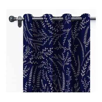 Draperie din catifea velvet atelier, 140 x 260 cm, albastru închis