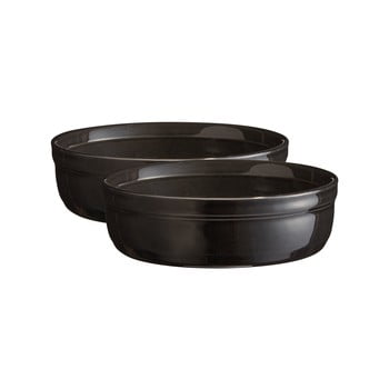 Set 2 vase pentru crème brûlée emile henry, negru