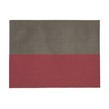 Suport pentru farfurie Tiseco Home Studio Stripe, 33 x 45 cm, bej - roșu