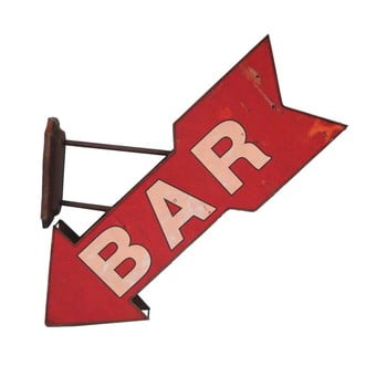 Decorațiune de perete antic line fleche bar