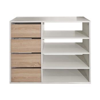 Pantofar temahome tom, alb - maro