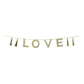 Girlandă love glitter, 2 m