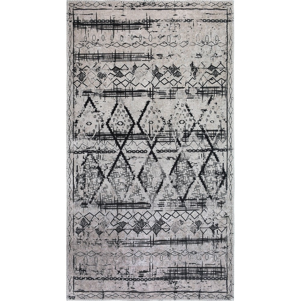 Šedý pratelný běhoun 80x200 cm Vintage Orient – Vitaus