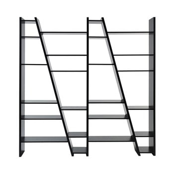 Bibliotecă temahome delta, negru mat