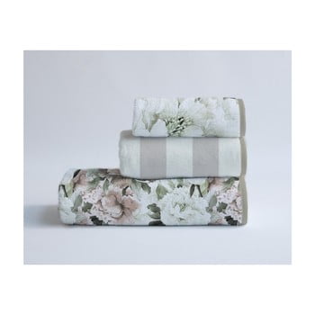 Set 3 prosoape din bumbac velvet atelier flowers