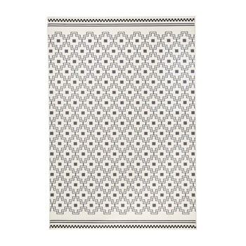 Covor zala living cubic, 70 x 140 cm, negru - alb