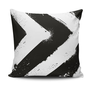Pernă pentru scaun gravel b&w stripes, 42 x 42 cm, cu umplutură