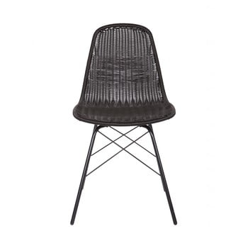 Set 2 scaune adecvate interior/exterior BePureHome Spun, negru imagine