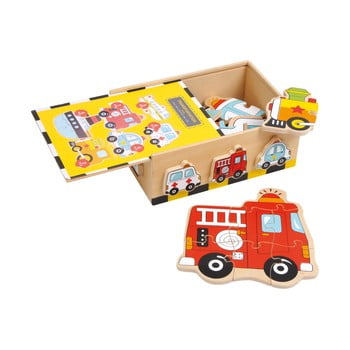 Puzzle din lemn legler vehicles