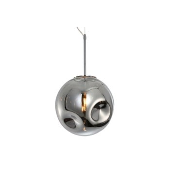 Lustră cu abajur din sticlă suflată leitmotiv pendulum, crom