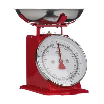 Cântar de bucătărie premier housewares, 22 x 26 cm, roșu
