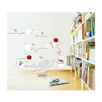 Autocolant ambiance cats and balls, 30 cm