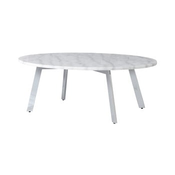 Masă de cafea rge accent, lungime 100 cm, alb