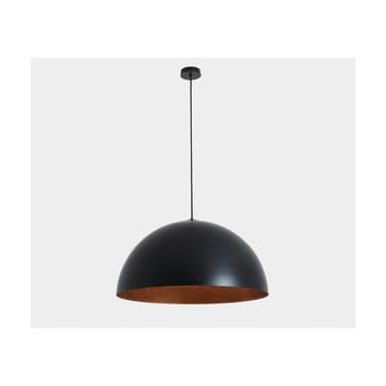 Lustră cu detalii arămii custom form lord, 70 cm, negru