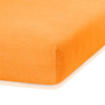 Cearceaf elastic ameliahome ruby, 200 x 80-90 cm, portocaliu