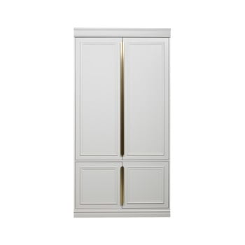 Dulap din lemn masiv de pin bepurehome, lățime 44 cm, alb
