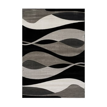 Covor webtappeti manhattan hudson, 120 x 230 cm, gri-negru