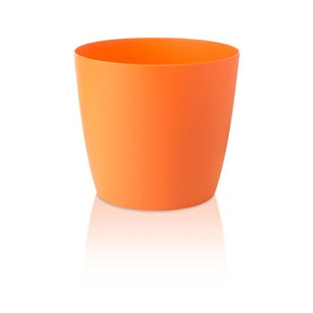 Ghiveci de flori cu roți gardenico ella twist'n'roll smart system, ø 29 cm, portocaliu