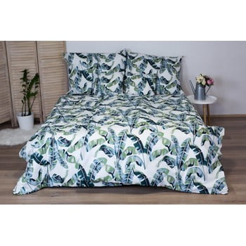 Lenjerie de pat din bumbac pentru o persoană cotton house palmas, 140 x 200 cm, verde