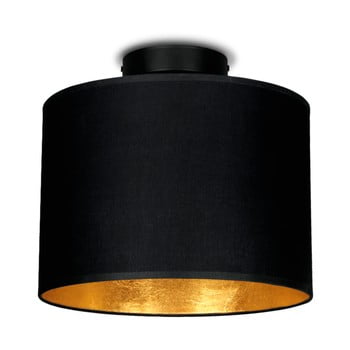 Plafonieră sotto luce mika, ⌀ 25 cm, negru - auriu