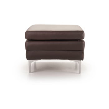 Taburet din piele softnord twigo, maro