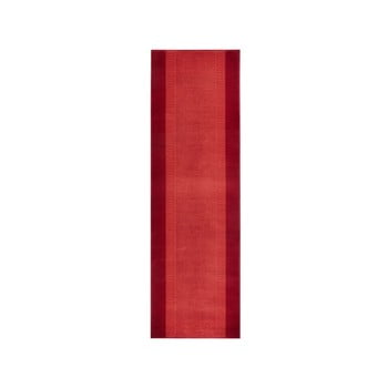Covor basic, 80x450 cm, roșu